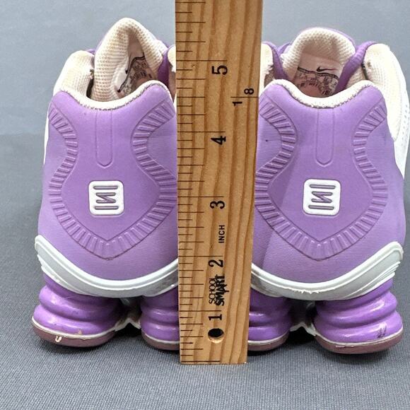 Nike Shox TLX Running Sneakers Sz 7.5 White Purple Athletic Shoe Streetwear READ - Picture 11 of 16